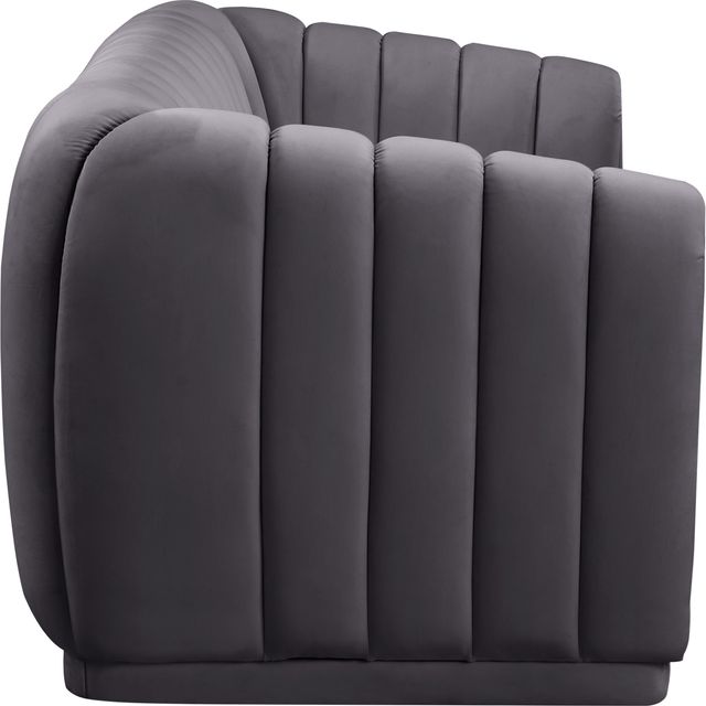 Meridian Furniture Dixie Grey Velvet Sofa-2
