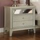 Furniture of America® Adeline Silver Nightstand-1