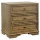 Bernards Tarrington Almond 3-Drawer Nightstand-0