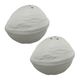 A & B Home 2-Piece White Walnut Salt-And-Pepper Shaker Set-0