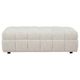 Coaster® Amara Chenille Ivory Upholstered Ottoman-3