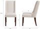 Olliix by Madison Park Cream Brody Wing Dining Chair (Set of 2)-4