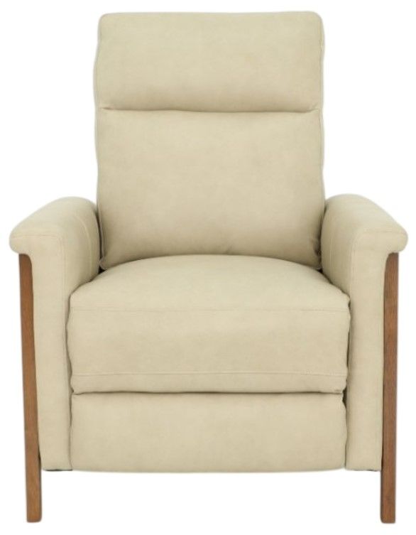 BarcaLounger® Lewiston Cashmere Stone Leather Manual Recliner-3