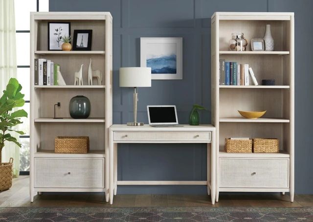 Riverside Furniture Maren White Sand Drawer Bookcase-1