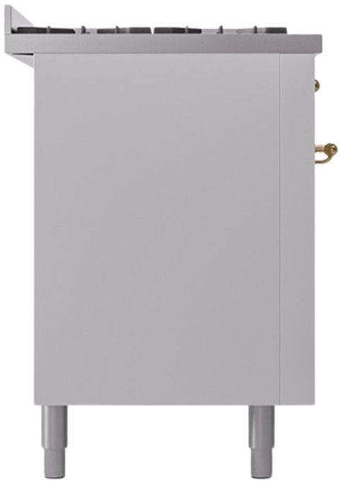 Ilve® Nostalgie II Series 60" White Pro Style Dual Fuel Range-2