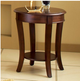 Steve Silver Co. Troy Medium Brown Cherry End Table-1
