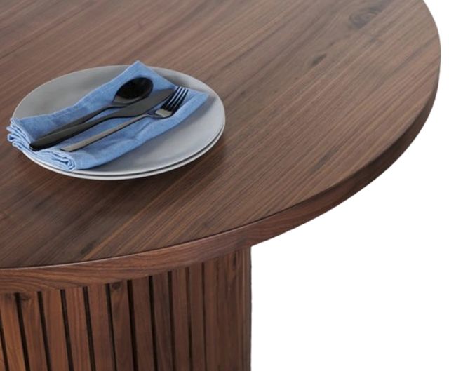 Transformer Table Transformer Royal Walnut Round Extendable Dining Table-2
