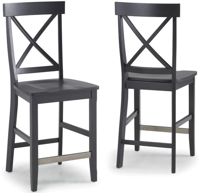 homestyles® Nantucket Black Counter Stool-4