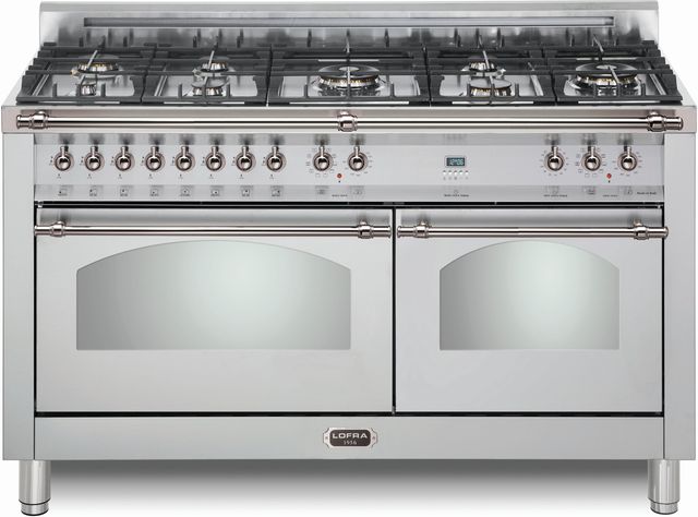 LOFRA® Dolcevita 60" Stainless Steel Pro Style Dual Fuel Range-0