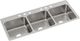 Elkay Lustertone® Classic Lustrous Satin 54" x 22" x 10-1/8" 6-Hole Triple Bowl Drop-In Sink-0