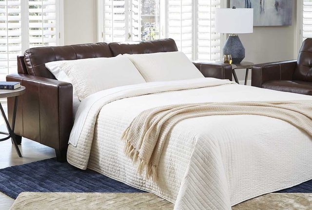 Signature Design by Ashley® Altonbury Walnut Queen Sofa Sleeper-2