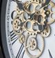 YHD Gold/White Ovate Gear Clock-4