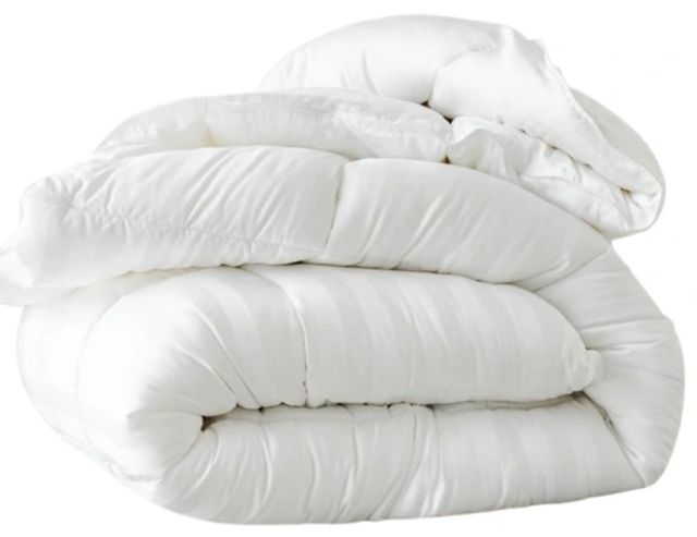 Cariloha White King/California King High-Loft Bamboo Duvet Comforter-0