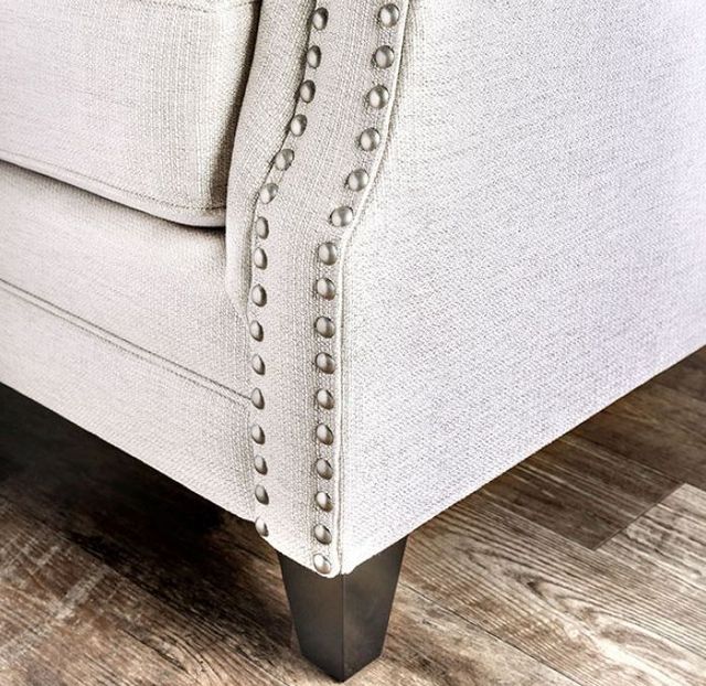 Furniture of America® Giovanni Beige Sofa and Loveseat-3