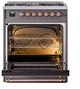 Ilve® Nostalgie II Series 30" Graphite Matte Pro Style Dual Fuel Range-3