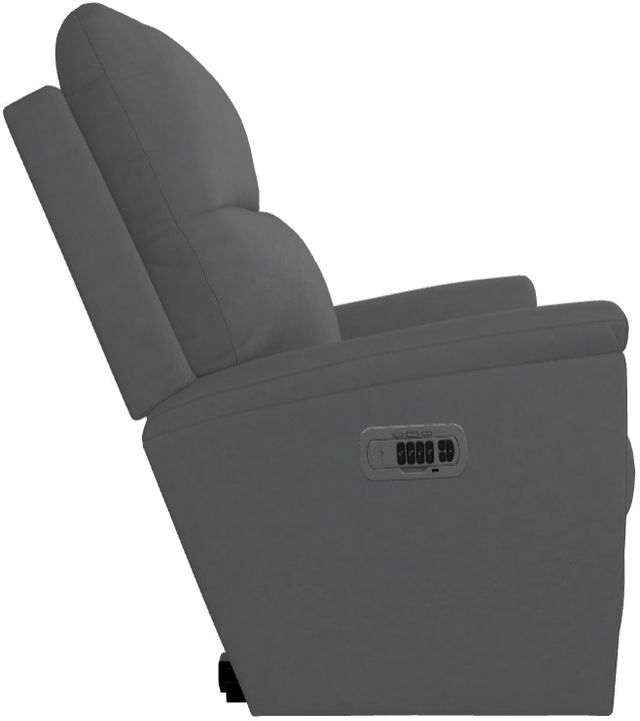 La-Z-Boy® Norton Blue Grey Leather Power Wall Recliner with Headrest and Lumbar-3