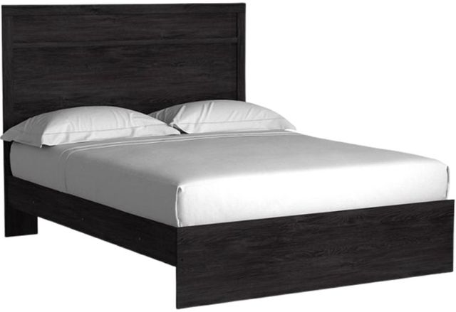 Charcoal Queen Panel Bed - OVERSTOCK-1