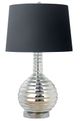 A & B Home Black/Silver Poly Glass Table Lamp-0