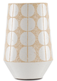Currey & Company Happy 60 Grey/Speckled Antique Khaki Tapered Large Vase-0
