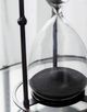 A & B Home Black/Black Hourglass in Stand-1