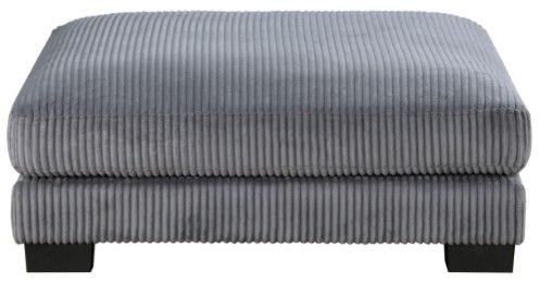 Mazin Furniture Traverse Gray Ottoman-1