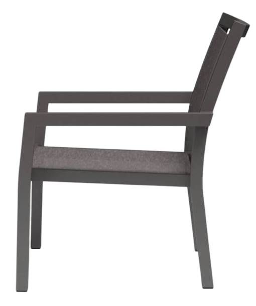 Sunset West Vegas Graphite Fabric/Metal Outdoor Club Chair-3