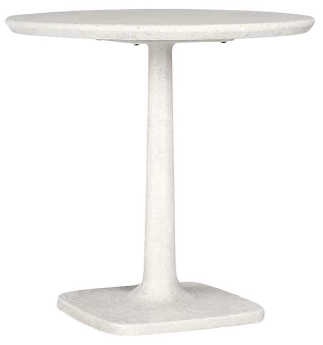 Classic Home Paulina White 31" Outdoor Concrete Dining Table-0