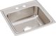 Elkay Lustertone® Classic Lustrous Satin 19-1/2" x 19" x 7-1/2" 2-Hole Single Bowl Drop-In Sink-0