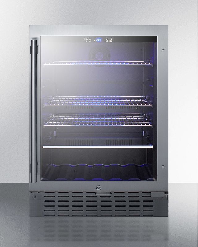 Summit® 24" 4.2 Cu. Ft. Stainless Steel Beverage Center-0