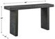Uttermost® Hagan Natural Slate Concrete Indoor-Outdoor Console Table-3