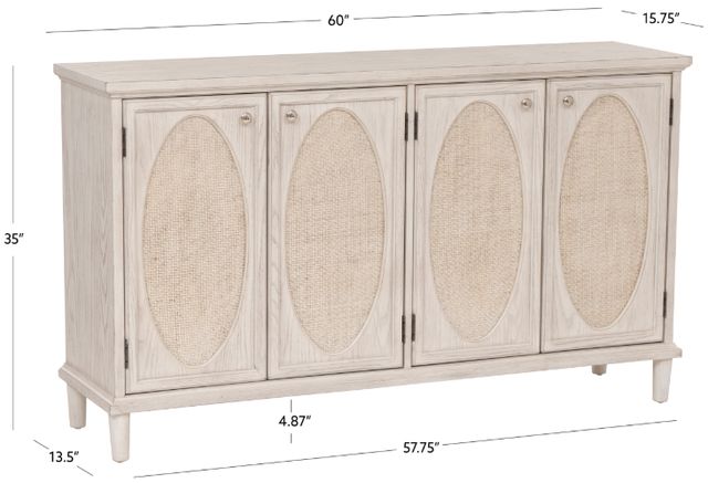 Coast2Coast Home™ Rollins Antique White Credenza-2