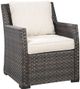 Signature Design by Ashley® Easy Isle 2-Piece Dark Brown/Beige Outdoor Sectional with Chair-2
