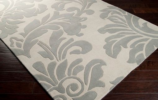 Surya Athena Gray Damask 8'x11' Area Rug-1