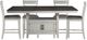 Steve Silver Co. Hyland 5-Piece Charcoal/Stone Gray Counter Dining Set-0