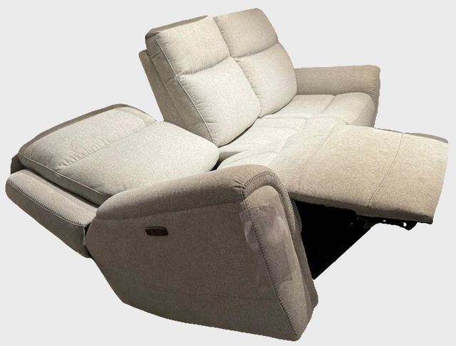 Power Reclining Grey Sofa-2
