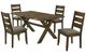 Coaster® Alston 5-Piece Gray/Knotty Nutmeg Dining Set-0