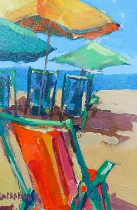 StyleCraft Beach Days Blue/Green/Red/Yellow/White Wall Art-1