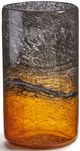 Giftcraft Amber/Black Small Glass Vase-0