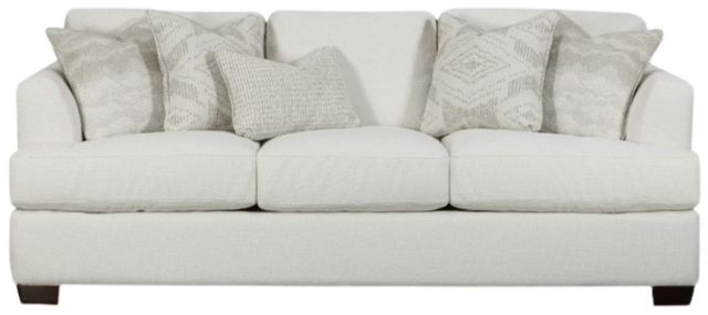 Fusion Furniture Hobnob Cotton White 93" Sofa-0