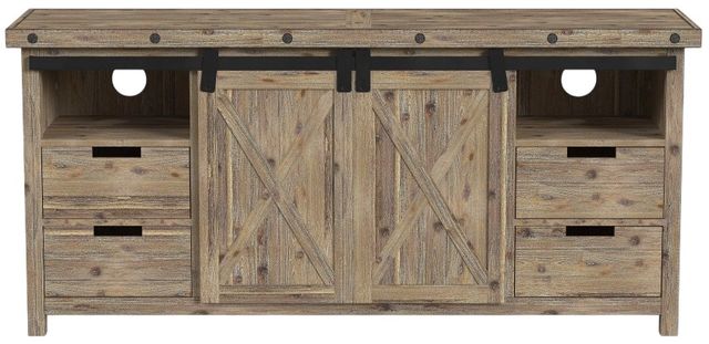 Flexsteel® Carpenter Light Brown Entertainment Base-3