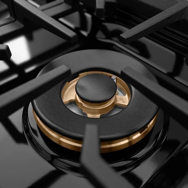 ZLINE 30" Satin Stainless Steel Pro Style Dual Fuel Range with Black Matte Door-3