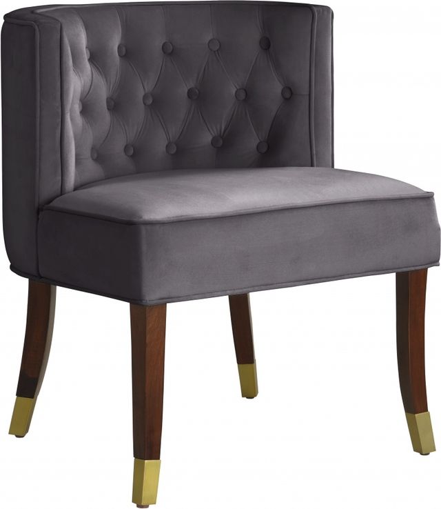 Meridian Furniture Perry Grey Velvet Dining Chair-0