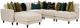 Craftmaster® Customizable CM Modern 120" Modular Sectional-0