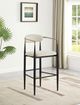 Coaster® Tina 2-Piece Beige/Black Upholstered Bar Stool Set-1
