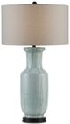Currey & Company Willow Celadon Crackle/Off-White Table Lamp-0