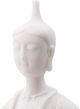 A & B Home White Sitting Lady Figure-2