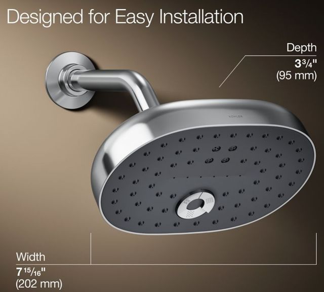 KOHLER® Statement® Polished Chrome 2.5 GPM 3-Function Showerhead-3