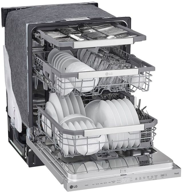 LG 24" Smudge Resistant Stainless Steel Top Control Built In Dishwasher-2