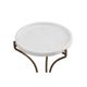 Bassett Mirror McGowan Antique Brass/White Accent Table-1