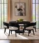 Coaster® Leandro Burnished Black Round Dining Table-5